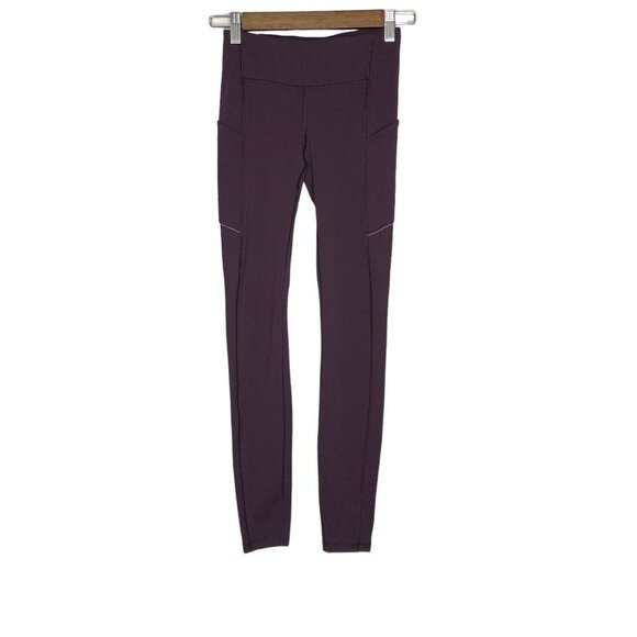 Lululemon Plum Purple Speed Up Tight Full-On Luxtreme Athletic Leggings Size 2 - Picture 1 of 11
